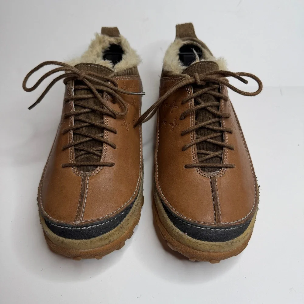 Merrell Orleans Leather Faux Fur Lined Low‎ Top Shoes Size 7 Womens
